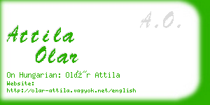 attila olar business card